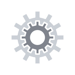 Gear, Cog icon in flat color style