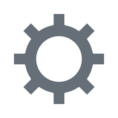 Gear, Cog icon in flat color style