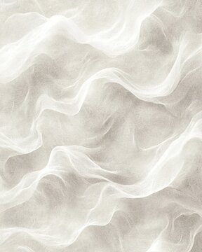 Ethereal Textile: An abstract capture of light and shadow creates a soft, delicate texture. The translucent fabric billows and flows. 