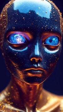 generative video of possible life forms in the universe