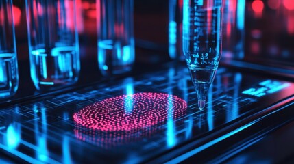 Futuristic Scanning Devices in High-Tech Laboratory Setting