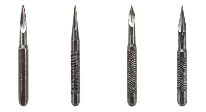 Collection of Precision Scalpels for Surgical and Medical Use
