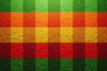 Fototapeta premium Vibrant Checkered Pattern in Fall Colors