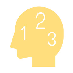 Planning icon in flat color style