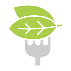 Obraz premium Organic food icon in flat color style