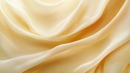 Fototapeta premium Soft, flowing beige fabric with subtle folds and texture.