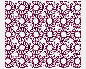 Purple Floral Mandala Pattern design template