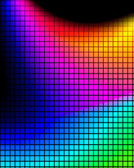 Fototapeta premium Abstract Neon Squares Background 