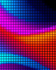 Abstract Neon Squares Background 