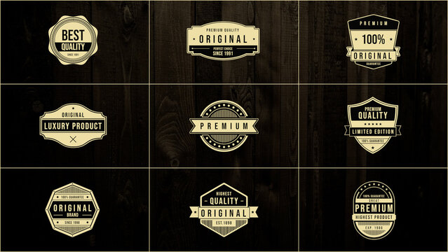 Badge and Vintage Titles