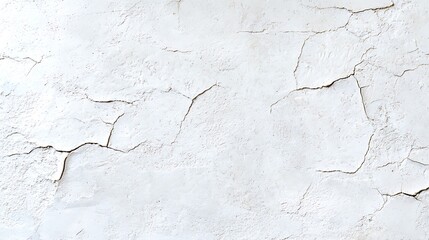 Obraz premium Cracked white painted wall texture