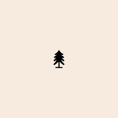 Tree icon flat vector design. 