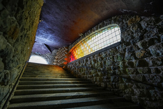 Sanctuary of Arantzazu, a Franciscan sanctuary located in the near O&ntilde;ati in the Spanish Basque Country
