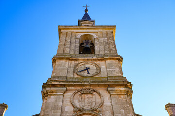 Bell tower of the collegiate church of Saint Peter the Apostle in Lerma, a village in the province of Burgos in Castile and León, Spain