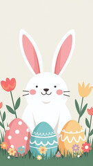 pastel colors adorn scene decorated eggs bunny ears colorful spring