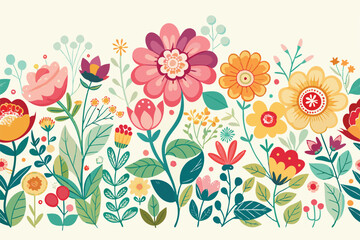 floral background with flowers