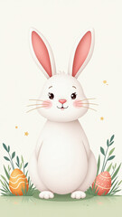 vector easter template ideal various designs presentations cute doodle style vector