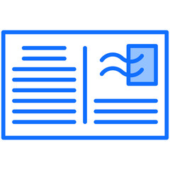 Fototapeta premium Postcard Icon
