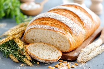 Naklejka premium Assortment of freshly baked bread