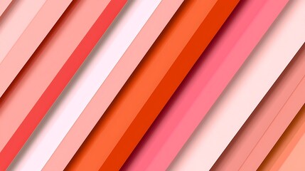 Fototapeta premium Diagonal coral stripes layered, background design element for marketing, web, or print