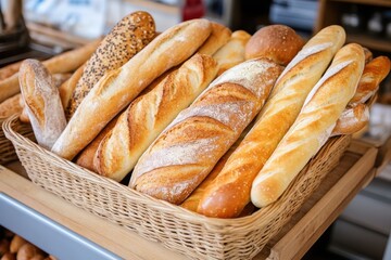 Assortment of freshly baked bread