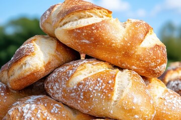 Fototapeta premium Assortment of freshly baked bread
