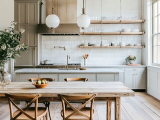 Modern Farmhouse Kitchen with Industrial Elements