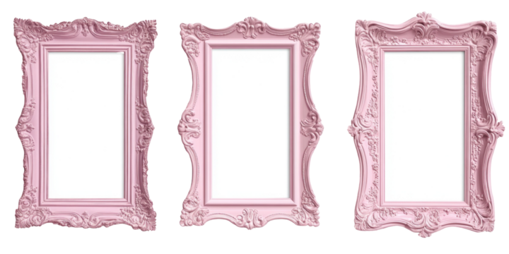 A set of pink frames 