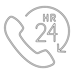 Hotline icon in line style