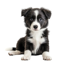 Obraz premium Adorable Border Collie Puppy Posing Sweetly Innocent Eyes