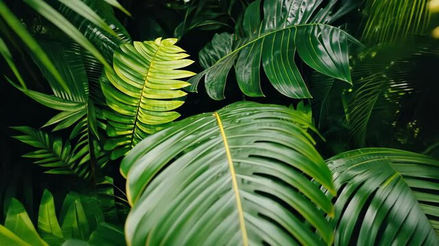 Explore the lush greenery of the tropical forest in Australia Fer for a vibrant nature experience, Exotic greenery of tropical forest in Australia Fern plant leaves and fronds