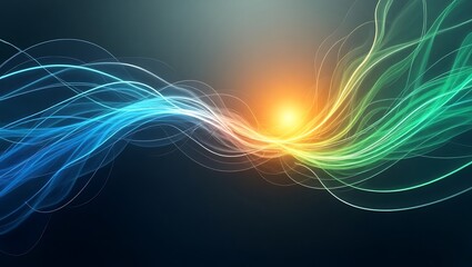 Abstract colorful speed motion background. Generative Ai.