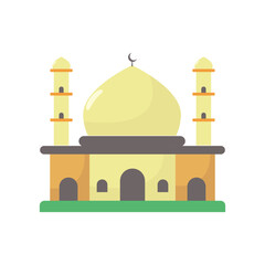 mosque flat design vector illustration
