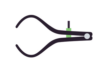 Caliper tool icon. Vector illustration