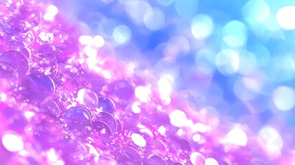 Abstract Purple and Blue Bokeh Lights Background
