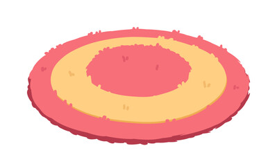 Colorful Round Rug. Vector illustration