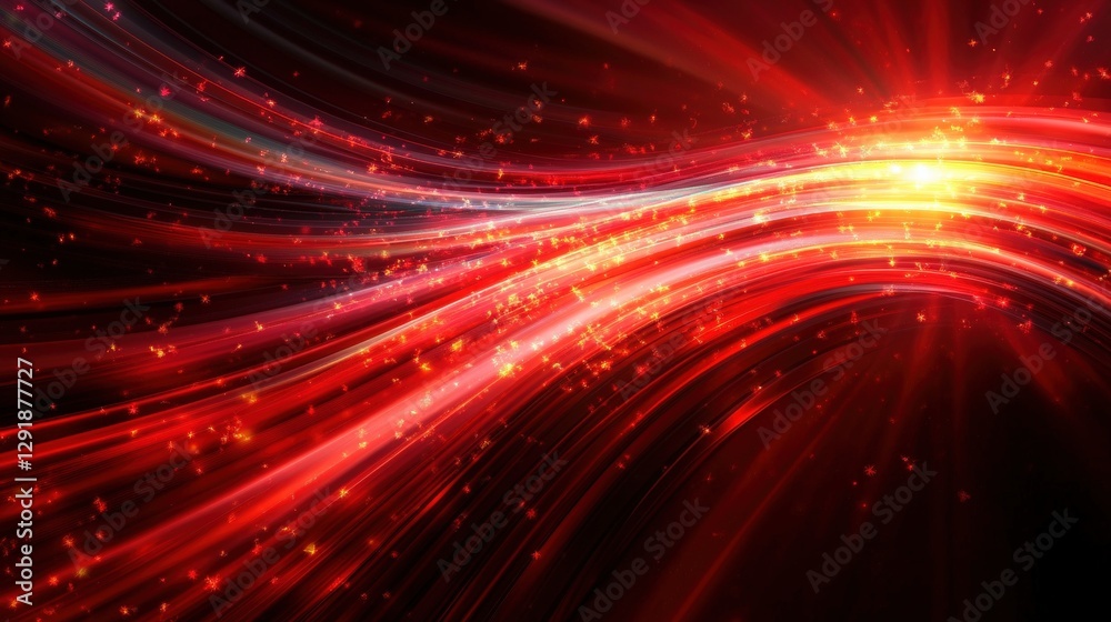 Aufkleber abstract background with red and yellow lines creating a dynamic and vibrant visual effect