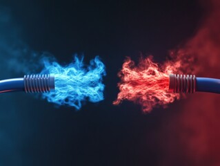 Hot and Cold power transmission Cable Concept.