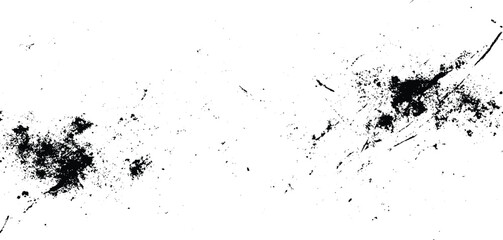 Distressed overlay texture Grunge of black scratches and dots, Overlay Distress grain monochrome texture with dusty and grunge effect, Dark weathered overlay pattern sample with scratches and stains.