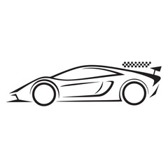 Naklejka premium Car Logo Design Vector, Simple Unique Car Logo Design