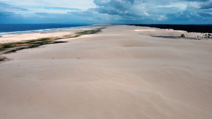 Stockton Sand Dunes - Aerial Drone Footage of Australia's Vast Coastal Desert Landscape