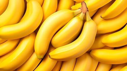 Fresh Bananas, Close-up, Pile, Healthy Food