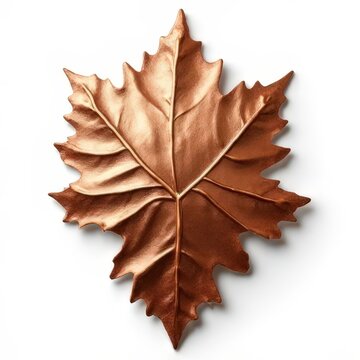 Copper Floral and Leaf Sculpture &ndash; Handcrafted Botanical Art