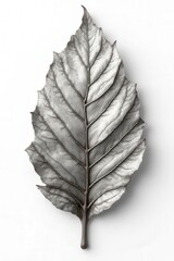 Silver Floral and Leaf Sculpture – Exquisite Botanical Artistry