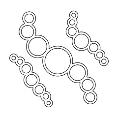 Virus icon in line style