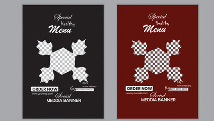 Modern a4 business flyer template layout design with circular shape circular file