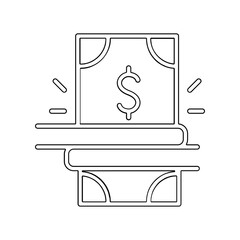 Save icon in line style