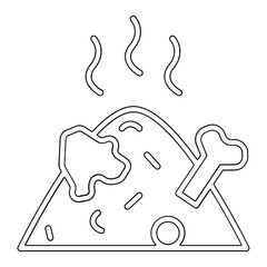 Sewage icon in line style