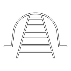 Gold mine icon in line style