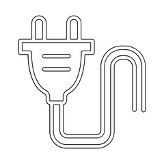 Plug icon in line style